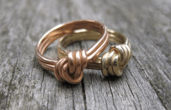 Rose Gold Knot Ring 