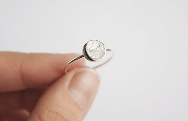 Under The Moon Personalized Ring