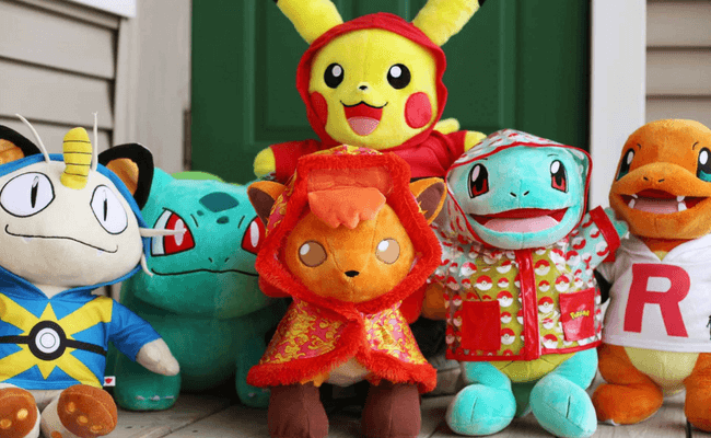 Pokemon Plushies from Build A Bear Workshop