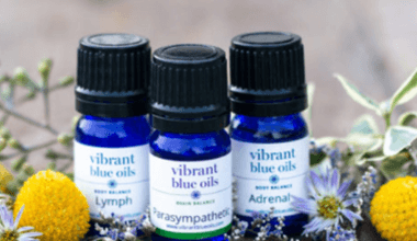 vibrant blue oils