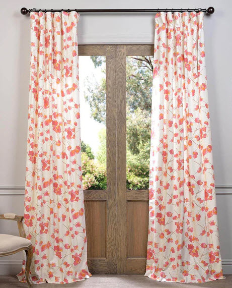 exclusive-fabrics-dogwood-printed-cotton-curtain-panel